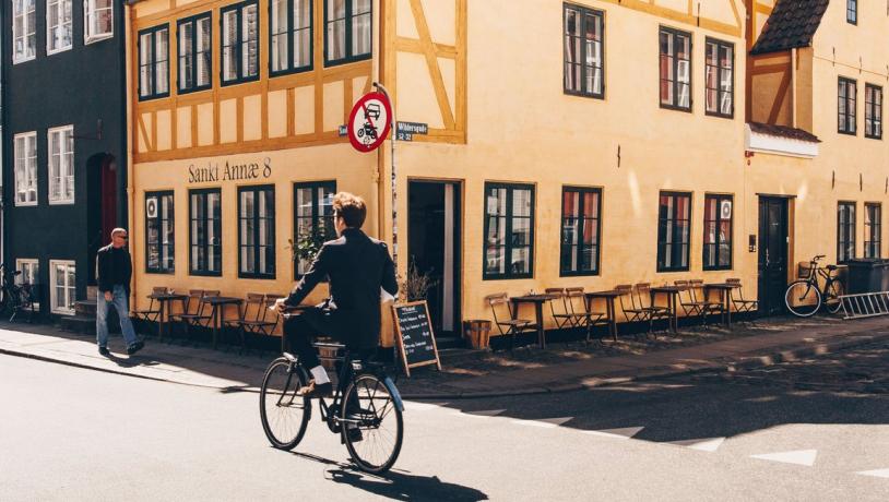 På cykel i Christianshavn, Köpenhamn