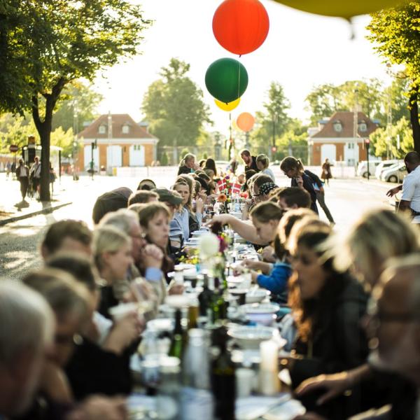 Hygge på en dansk matfestival