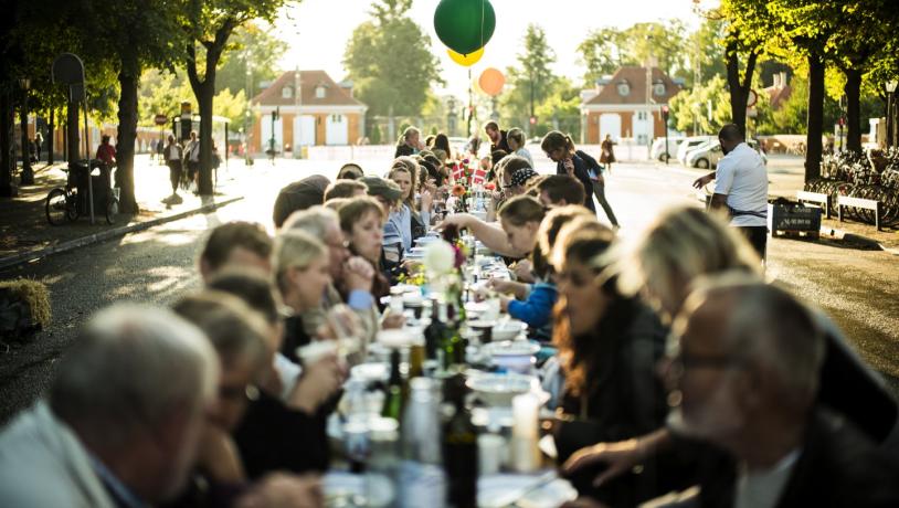 Hygge på en dansk matfestival