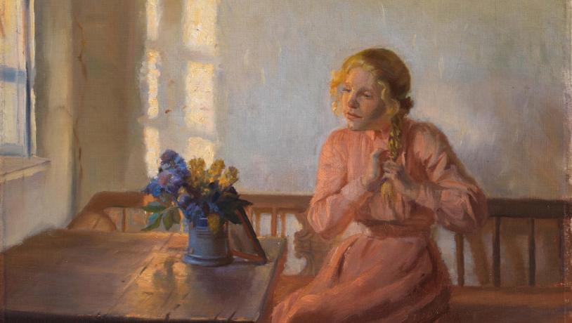 A crop of one of Anna Ancher's paintings