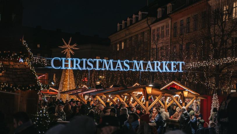 Christmas market at Højbro Plads, Copenhagen