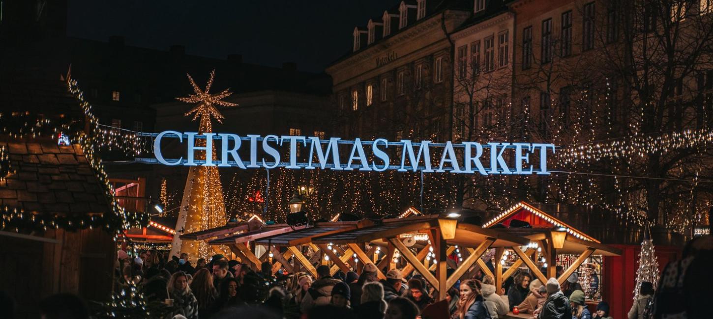 Christmas market at Højbro Plads, Copenhagen