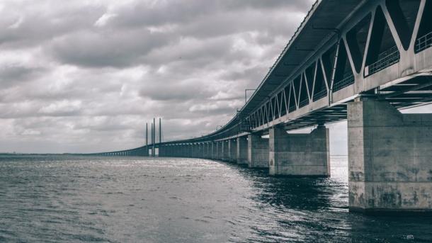 The Øresund Bridge connects Denmark and Sweden
