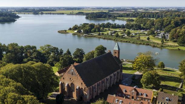 Maribo domkirke sett ovenfra, Lolland-Falster