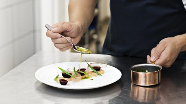 Food being prepared in North Zealand, Denmark