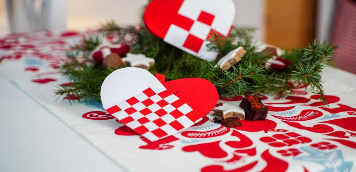 Traditional Danish Christmas decorations, the Christmas heart