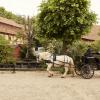 Horse carriage in Den Gamle By (old town museum) in Aarhus, Denmark