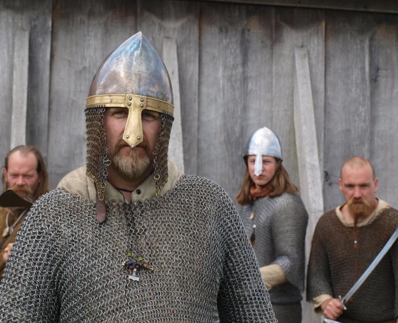 Vikingar på Vikingacentret i Ribe