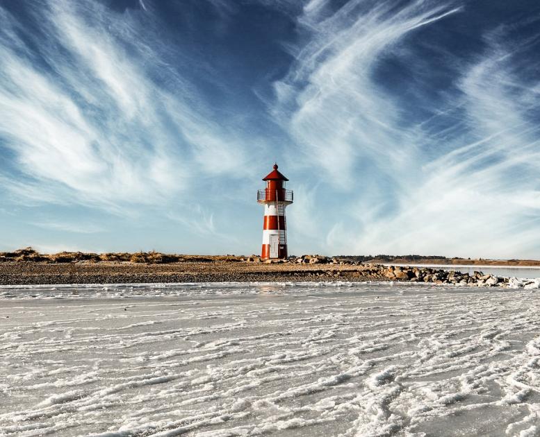 Grisetåodde Fyr vinter